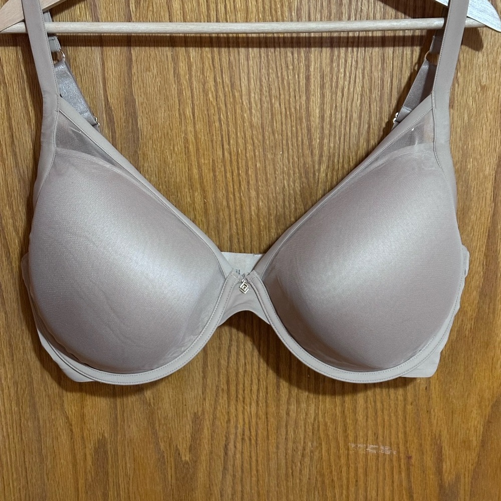ThirdLove 24/7 Classic‎ Uplift Plunge underwire bra beige sz 38F